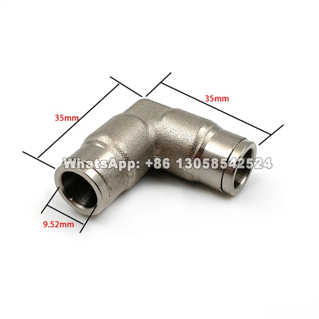 9,52 Mm Nagynyomású Sárgaréz 3/8 "Interfész Csúszás Zár Gyors Csatlakozó Póló - Image 6
