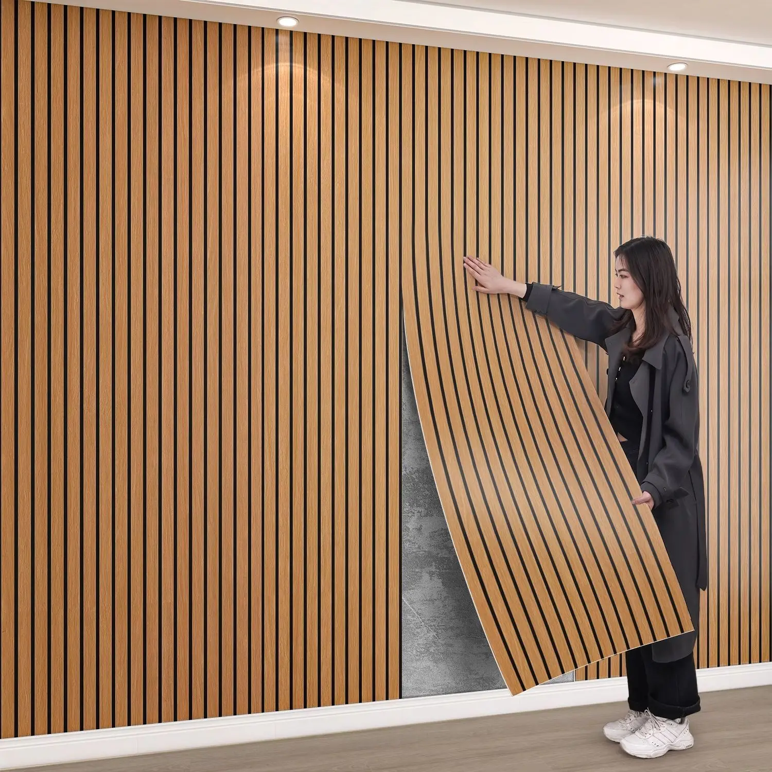 วอลเปเปอร์ติดผนังแบบม้วน 1 ม้วน กันน้ำ ลอกออกได้ ติดตั้งง่าย ป้องกันคราบสกปรก เหมาะสำหรับห้องครัว ห้องนั่งเล่น ห้องนอน 1