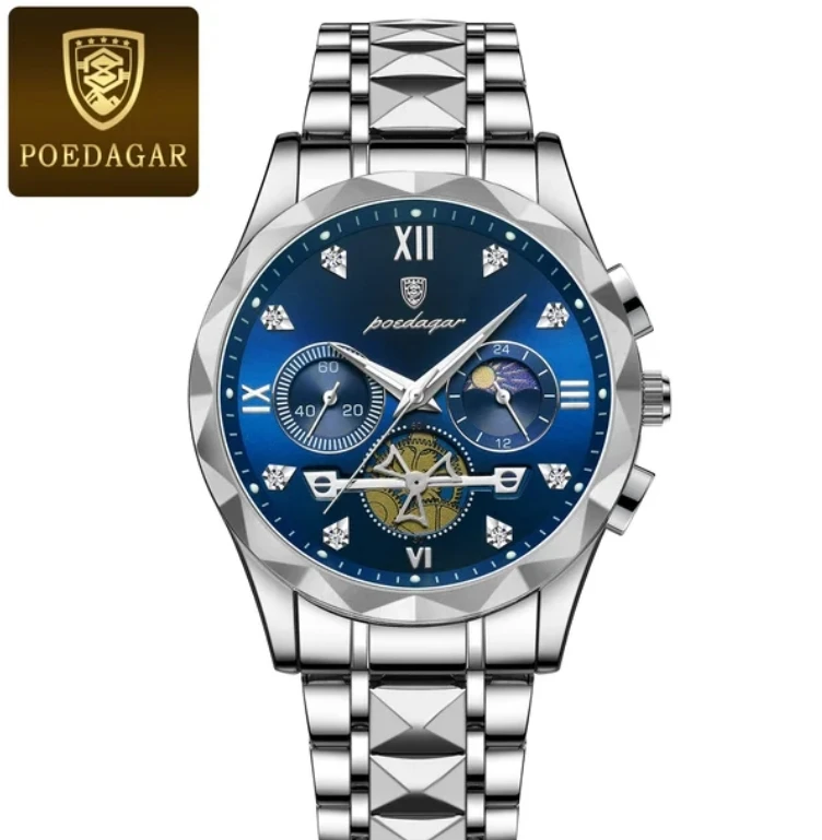 POEDAGAR Luxury Men's Quartz Watch photo review
