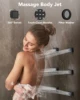 EVERSTEIN Wall Mounted Shower Faucet System Bathroom 12 inch Shower Head with Rough Valve 6 Body Massage Jets & Handheld Spray 5