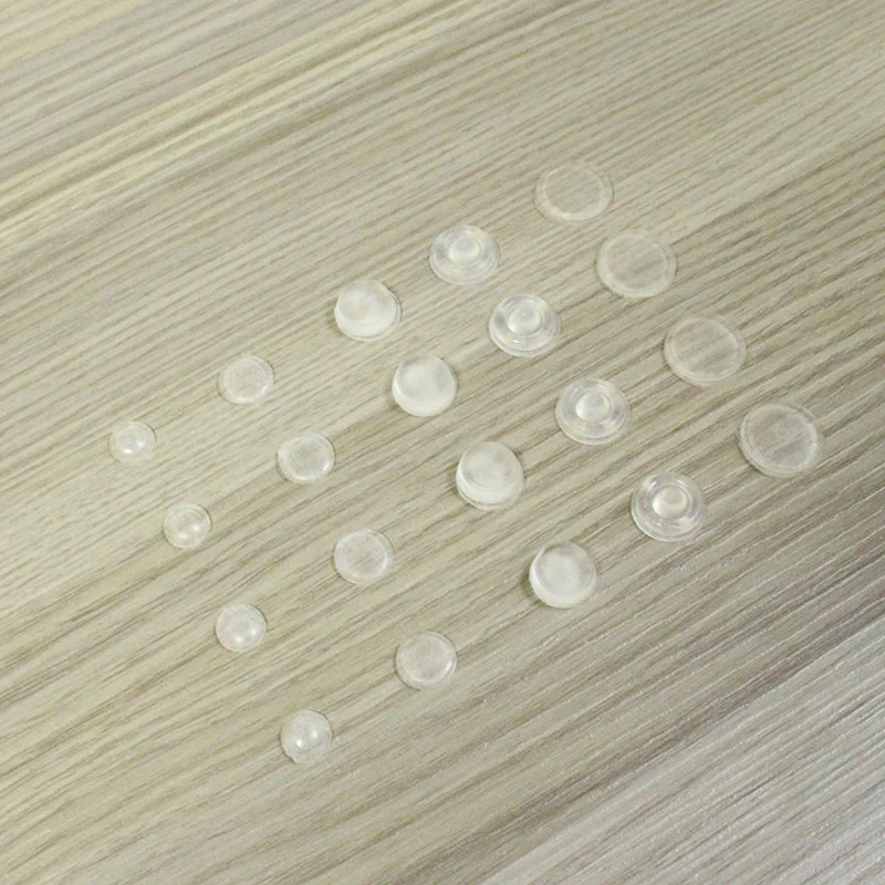 Damper Pads Self Adhesive Round Rubber Bumpers Clear Door Stops Silicone Furniture Protective Pads Reduce Noise