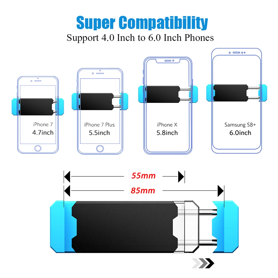 Car Phone Holder Universal Auto Mobile Phone Air Vent Clip Mount Cell Phone Stand GPS Support Bracket Car Holder For Smartphone