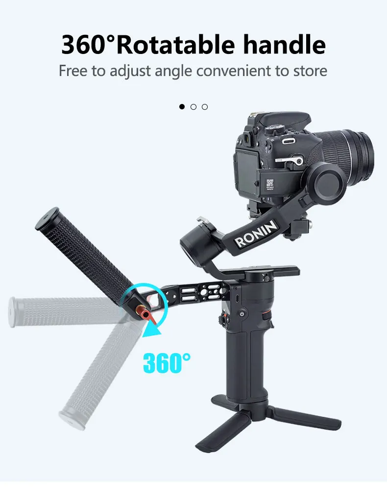 Description Picture 5 of itemExtension Magic Arm Foldable L Bracket for DJI Ronin RS4 RS3 PRO Mini RS2 Camera Gimbal Stabilizer Handle Sling Grip Mounting