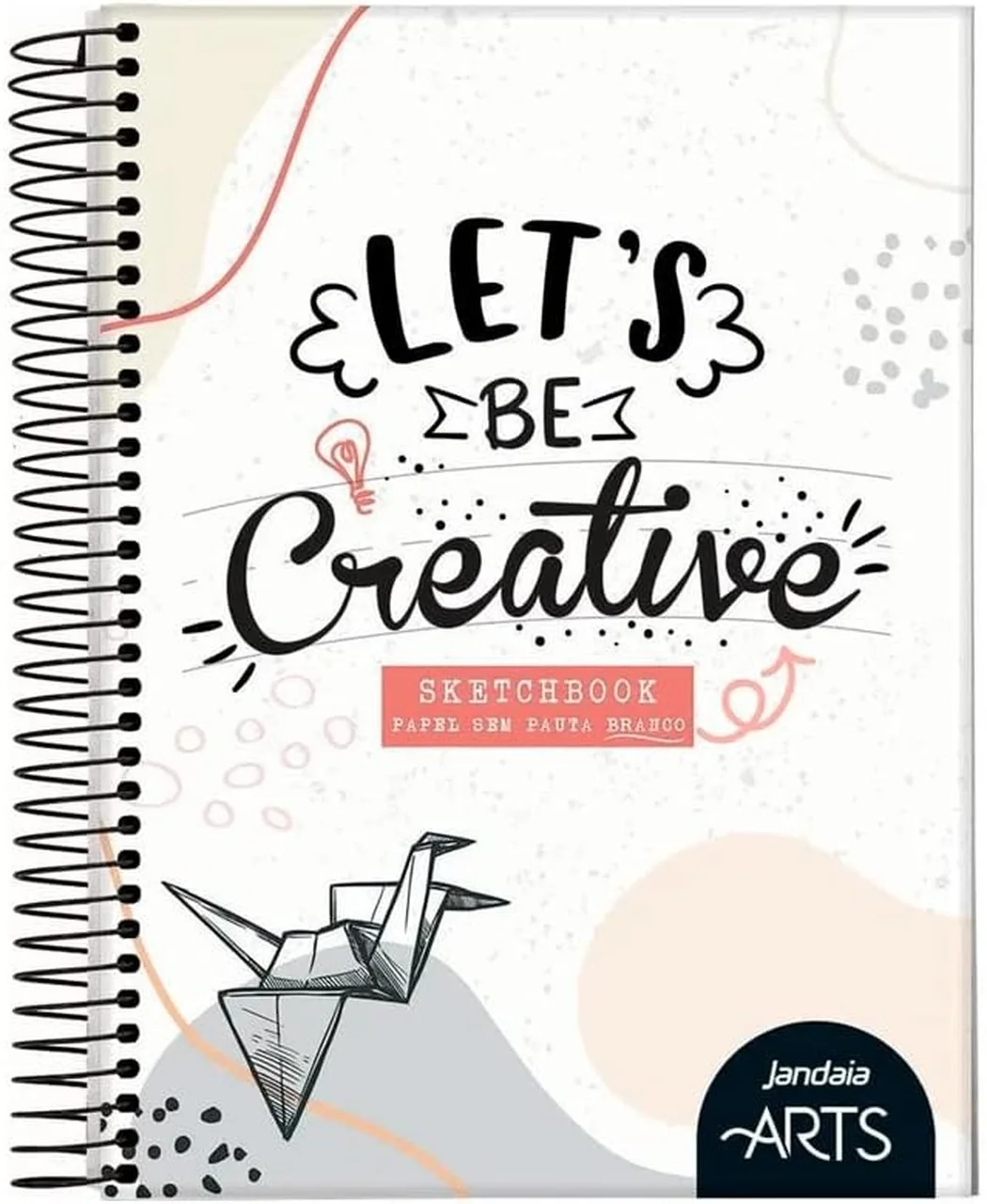 Caderno De Esboço Jandaia De Espiral Capa Branca Para Arte E Desenho Fournier