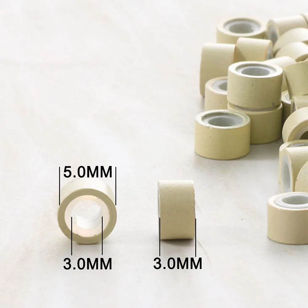 실리콘 라이닝 마이크로 링, 500개 연장 비즈, 마이크로링크 I팁 웨프트 비즈, 페어리/헤어 틴셀 및 깃털 연장용 비즈