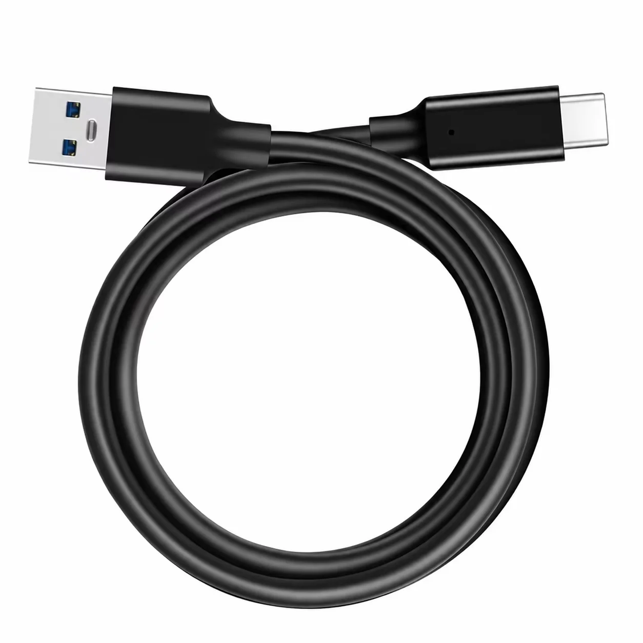 High-Speed USB 3.2 to Type C Cable – 10Gbps Data Transfer & 60W Charging – Durable PVC Cord, Black