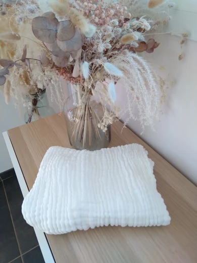 Couverture Bébé Mousseline 6 Couches – Ultra Douce & Câlin Douillet pour Nouveau-Né