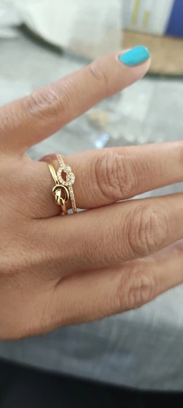 Fashion Gold Color Stainless Steel Rings photo review