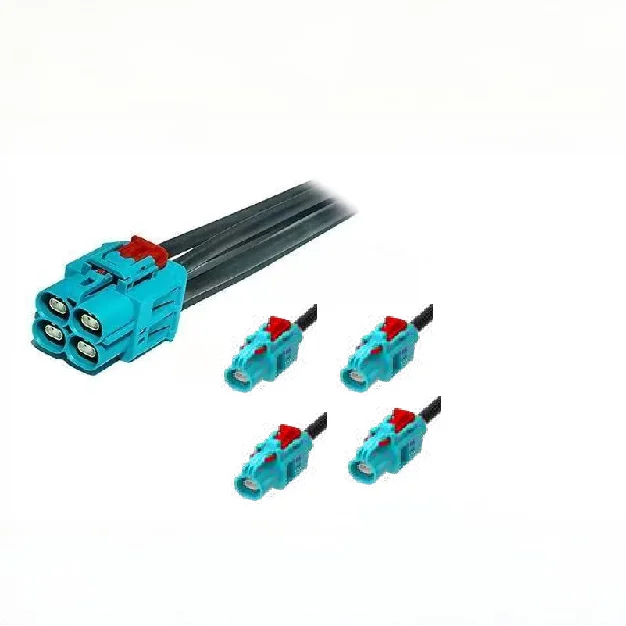 자동차 이더넷 E6K10D H-MTD 쿼드 투 싱글 커넥터 케이블 Ve-NET 2X2 투 1x1 CPA 커넥터 케이블