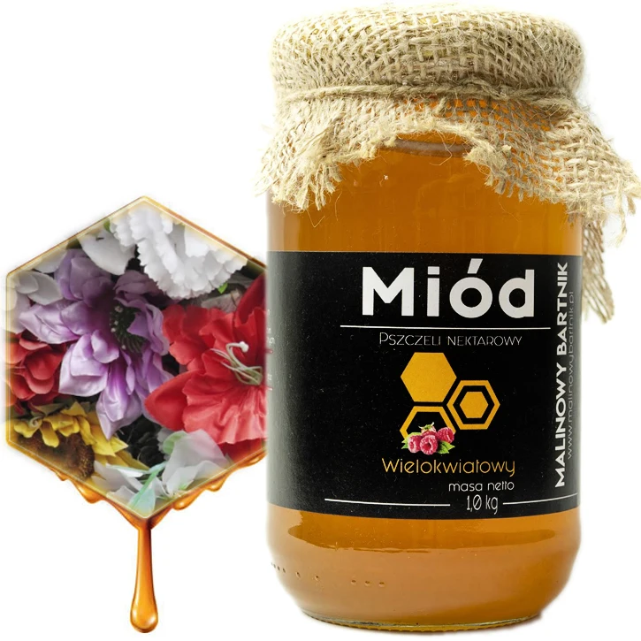 Miód wielokwiatowy 1 kg z Polski za $8.21 / ~31zł