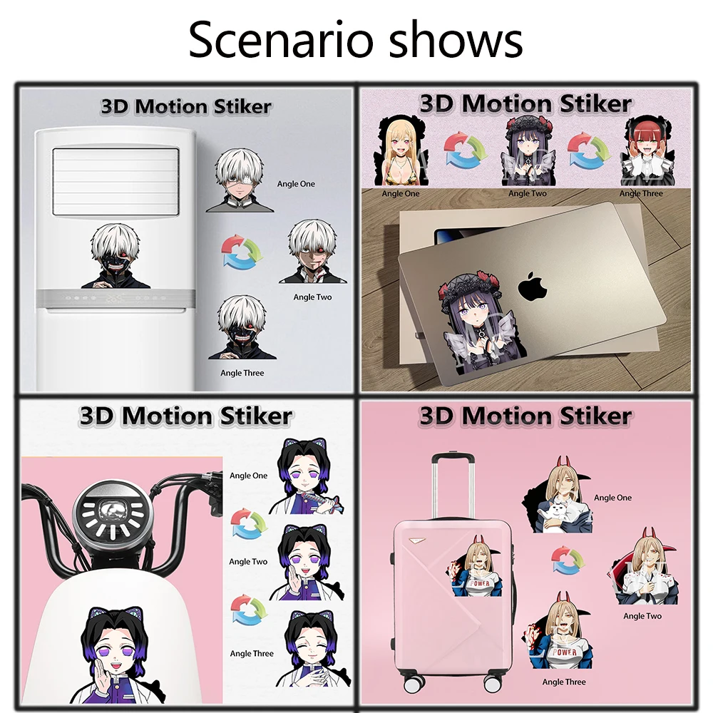 Rengoku Kyoujurou Anime Motion Stickers Demon Slayer Waterproof Decals for Cars,Laptop,Motorcycles,Refrigerator,Suitcase,Etc.