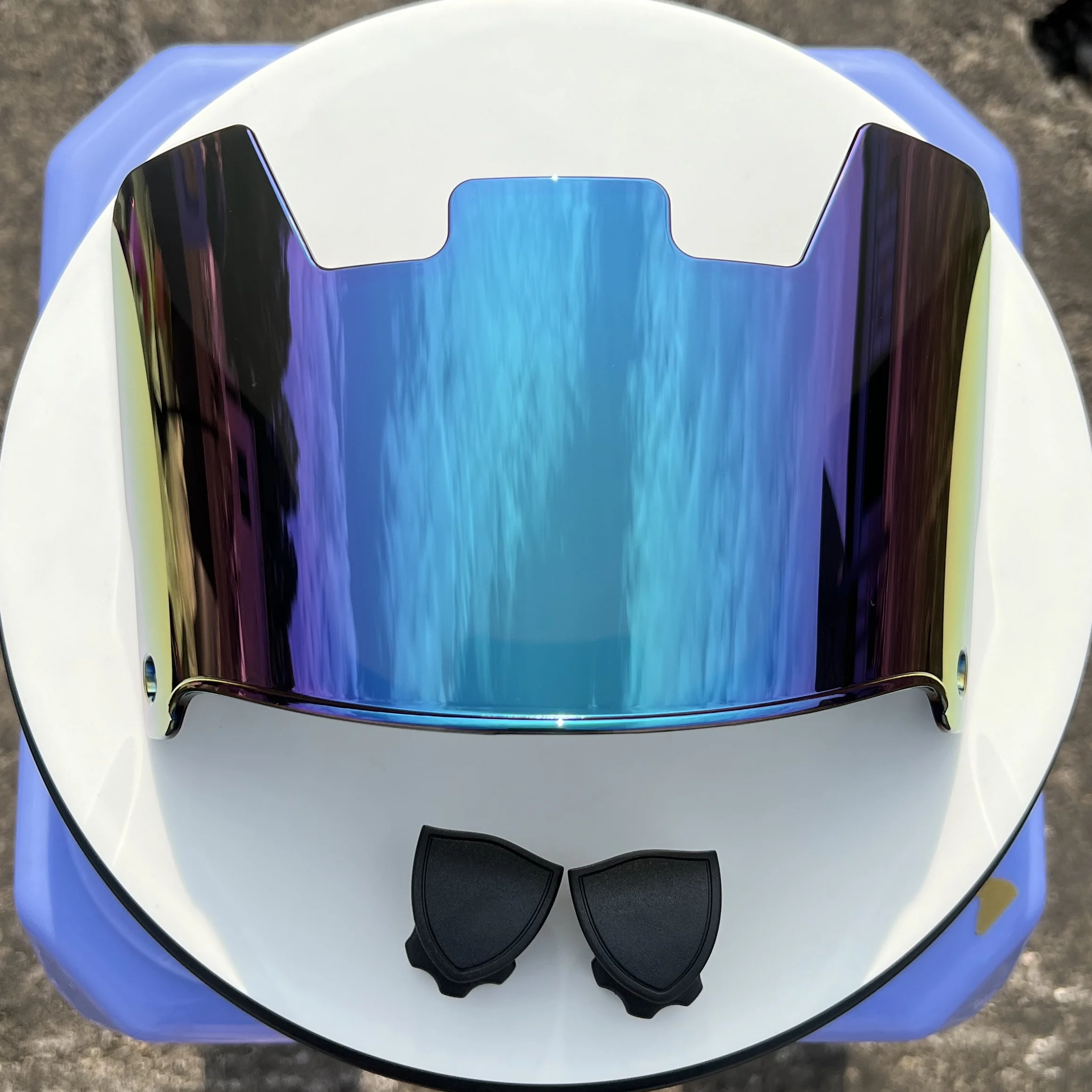Description Picture 6 of itemNew Special Cheap Rugby Visor American Football Helmet Visor with Clips