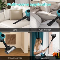 Aspirateur à main sans fil sans brosse 3800W, 16000PA avec lumière LED, crevasse de filtration à 5 couches pour différents sols 2