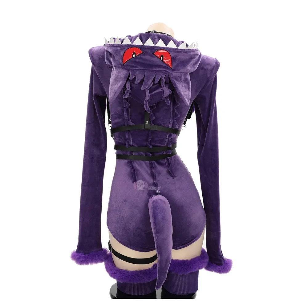 ポケットモンスターゲンガー 紫色 ぬいぐるみ コスプレ 女性 小悪魔