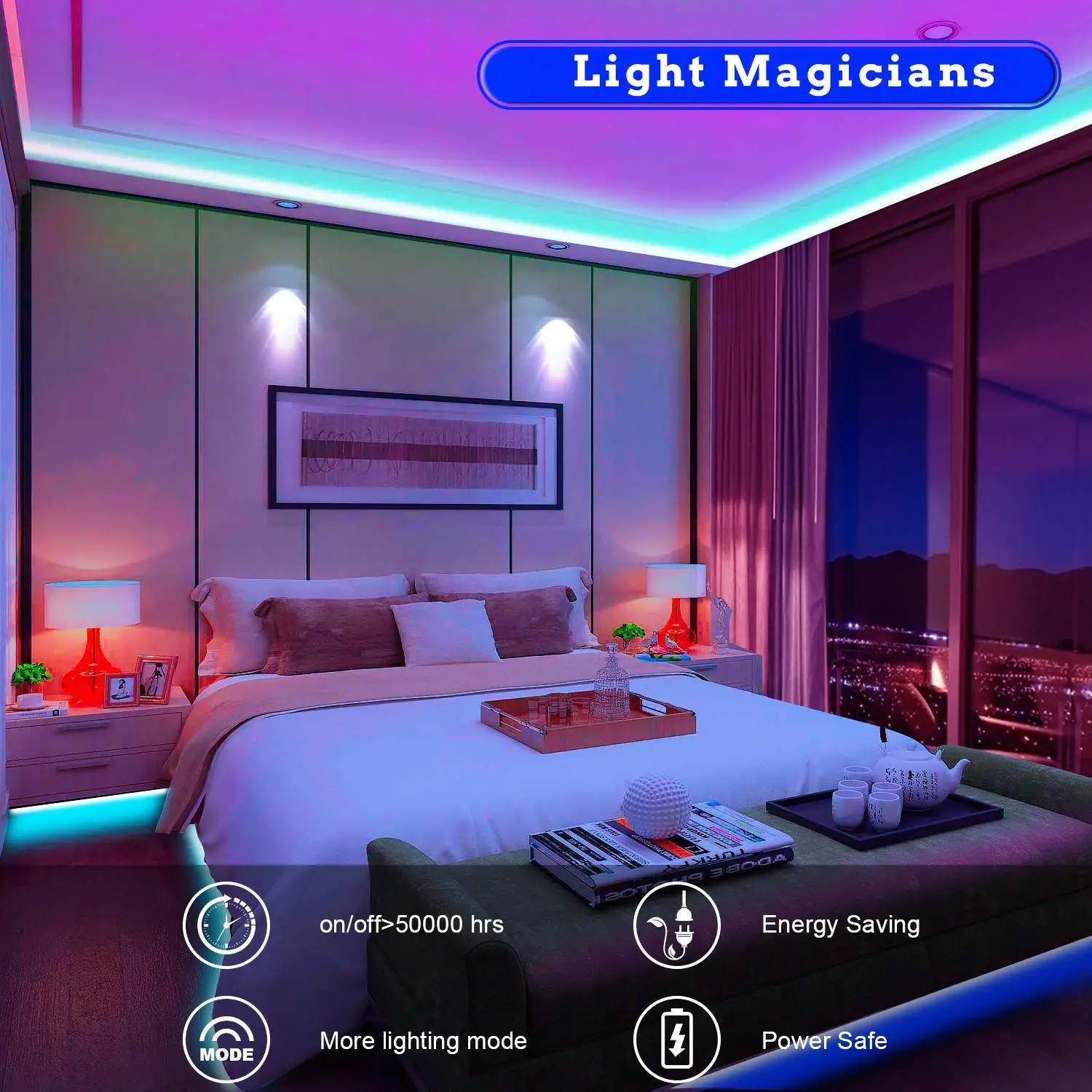 USB LED Strip Lights RGB 5050 1-40m Color Changing Bluetooth App Control Led lamp Diode Tape Ribbon For Room Decor TV BackLight 4