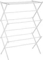 Foldable Laundry Drying Rack - 29.5"W x 41.8"H Portable for Indoor/Outdoor Use (White) 1