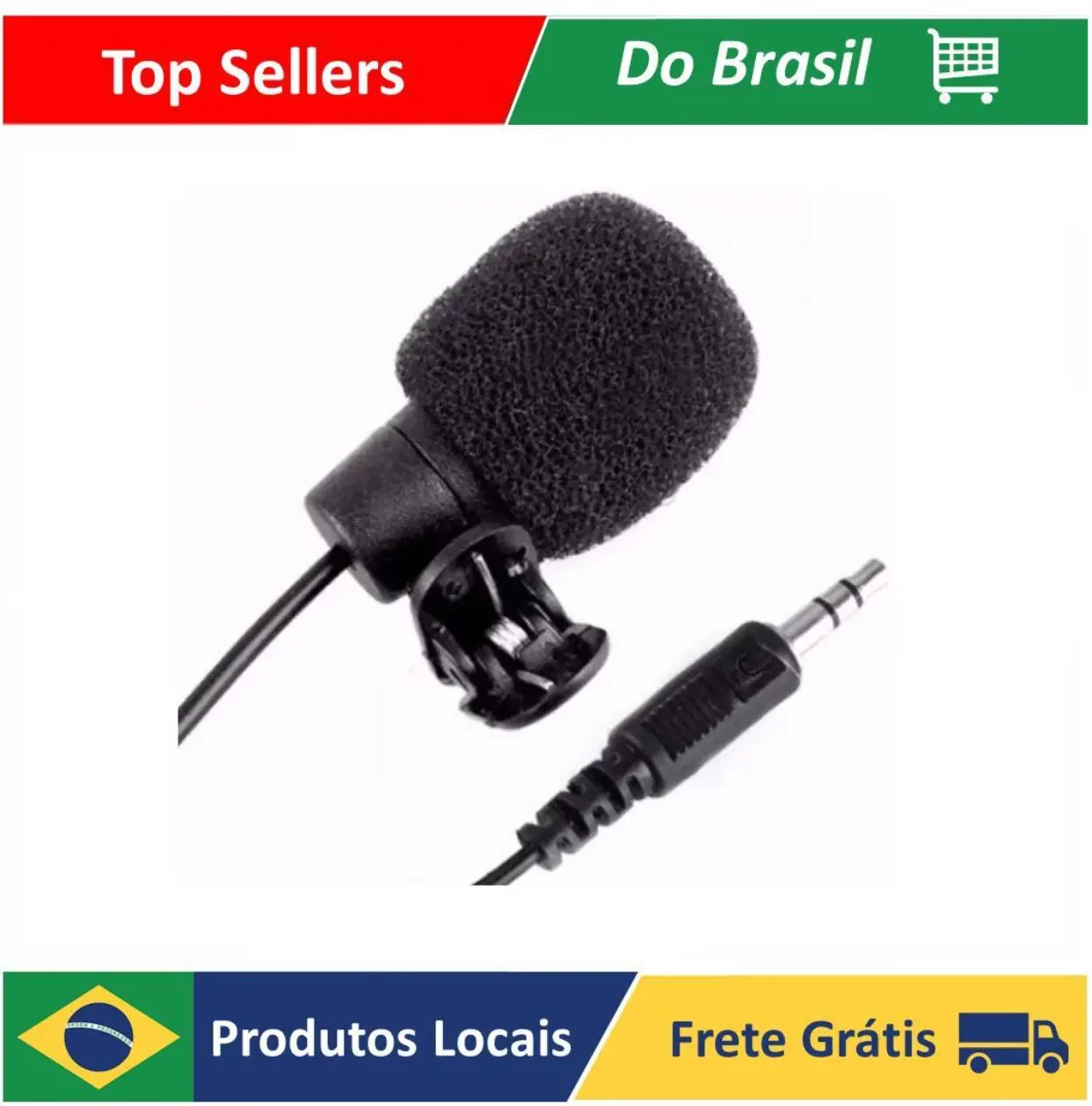 Microfone De Lapela Celular Smartphone iPhone Android Videos