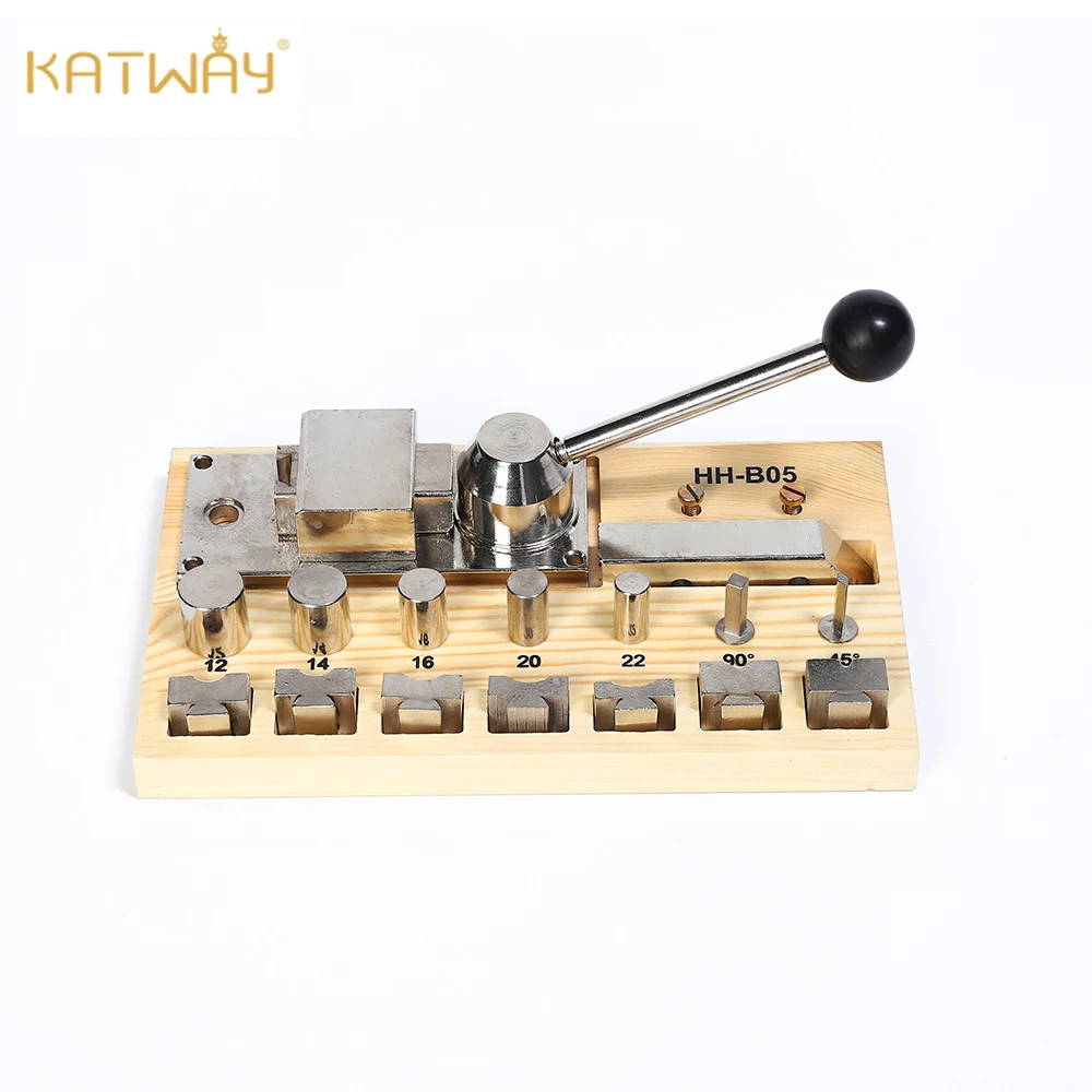 KATWAY 다기능 수공구, 소형 링 벤딩 프레스, 브레이크 라운딩 머신, 성형 롤링 벤더, 골드 수리 도구 HH-B05