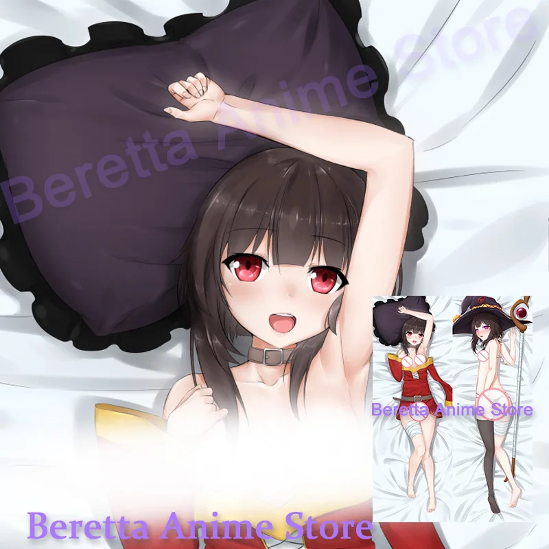 

Dakimakura Anime Megumin Konosuba Double-Sided Print Life-size Body Pillow Cover