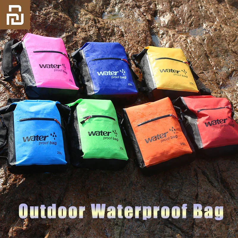 

Youpin Waterproof Dry Bag Backpack 25L Rucksack Storage Pack Sack Swimming Rafting Kayaking River Trekking Floating Sailing