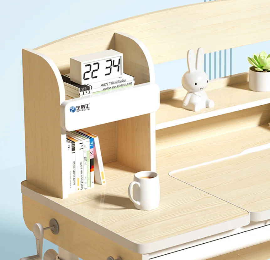 Children's learning desks and chairs set, desks and desks can be raised