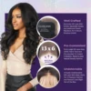 Sensationnel Cloud 9 What Lace HD Lace Front Wig 13X6 Latisha – Long Natural Textued Curly Style, Heat Safe Synthetic Fibers 4