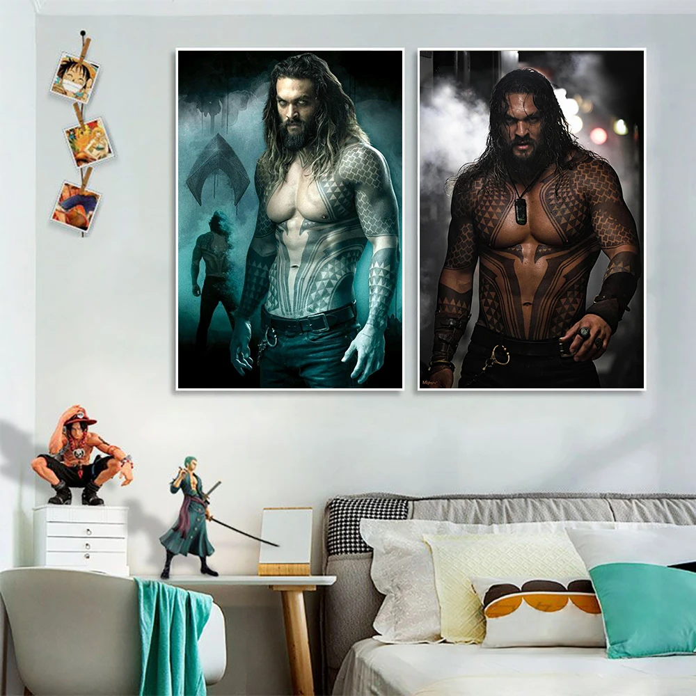 

Comics - Aquaman Jason Momoa Canvas Art Advanced Professional Poster Bedroom Decor Sport Landscape Office Room Decor Poster Gift