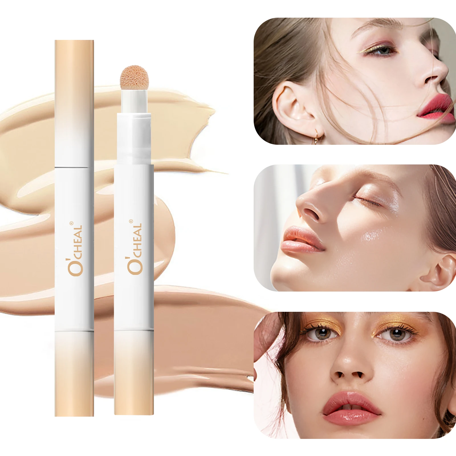 3 Color Face Foundation Concealer Pen Long Lasting Waterproof Corrector Contour Concealers Stick Cosmetic Makeup