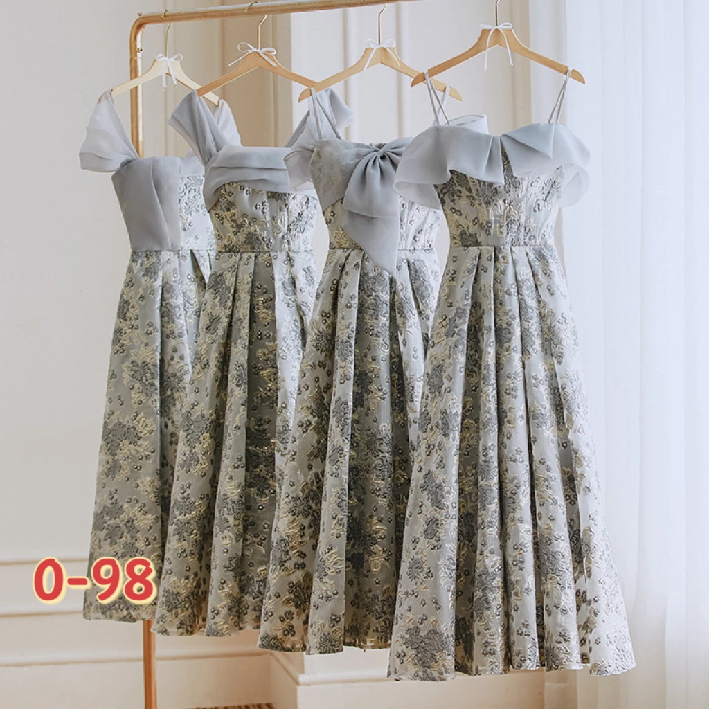 

Gray bridesmaid dress spring