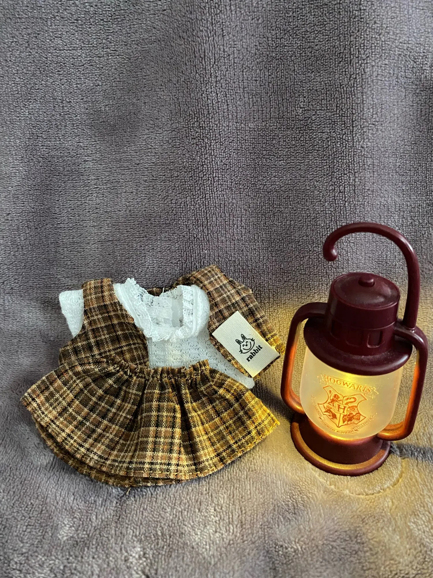 Labubu V1/V2 Doll Clothes: Strap Pants & Skirt Overalls Set with Accessories photo review