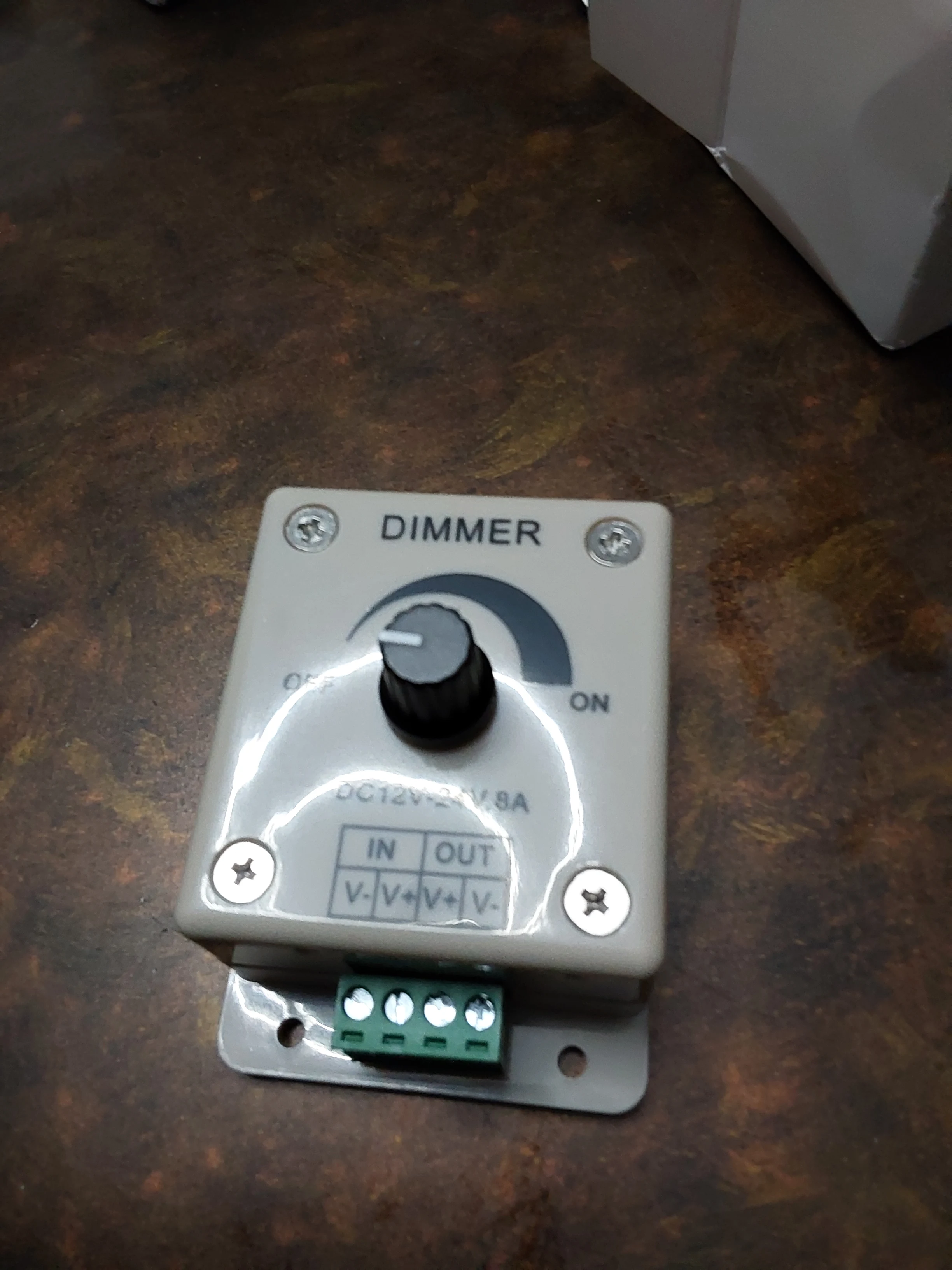 White LED Dimmer Adjustable Brightness Led Strip Controller Switch photo review