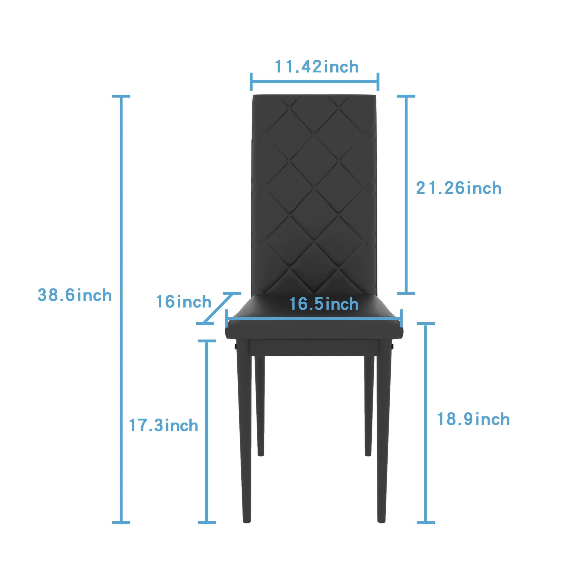 Dining table chair size sale
