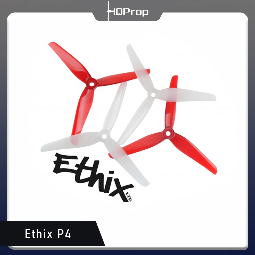 HQ Prop Ethix P4 Candy Cane 5.1x4x3 5140 3 blade Propeller for 5inch FPV Drone 2CW+2CCW 4pcs/bag FPV Drone Racing