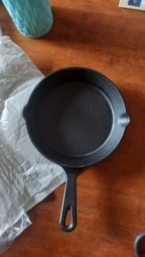 Tiny Pan, Big Flavor: Cast Iron Frying Pan for Sizzling Delights photo review