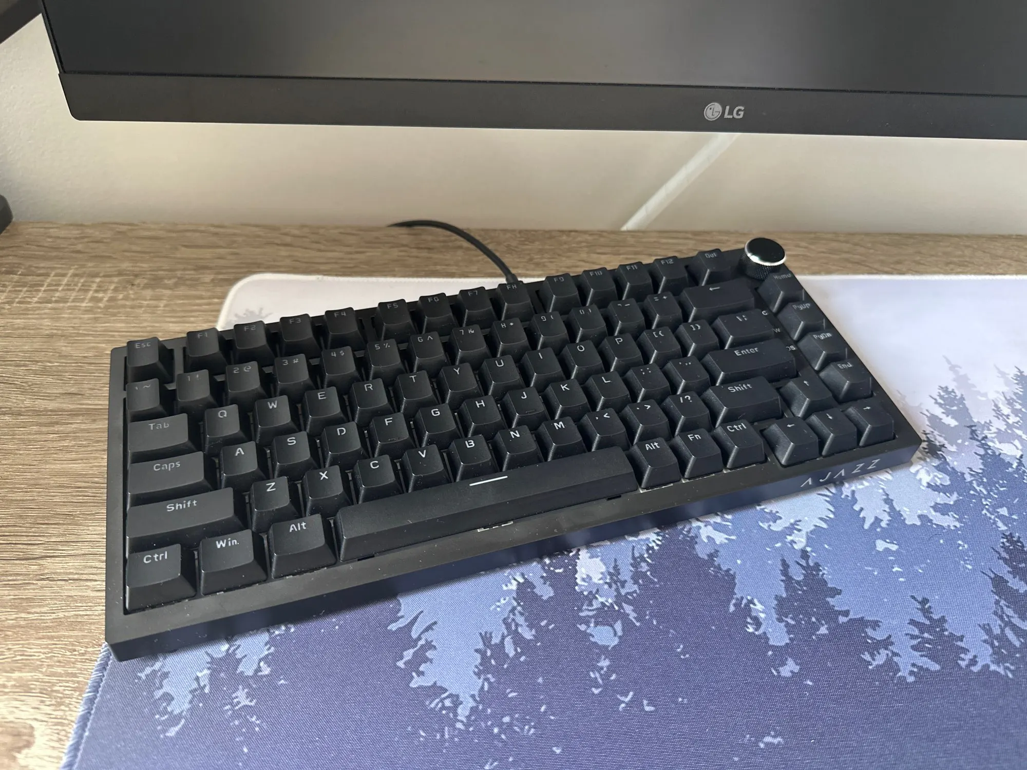 AJAZZ AK820/AK820Pro Mechanical Keyboard TFT Screen Multifunctional Knob Gaming Keyboard Wired/2.4GHz/BT Connect PC Keyboard photo review
