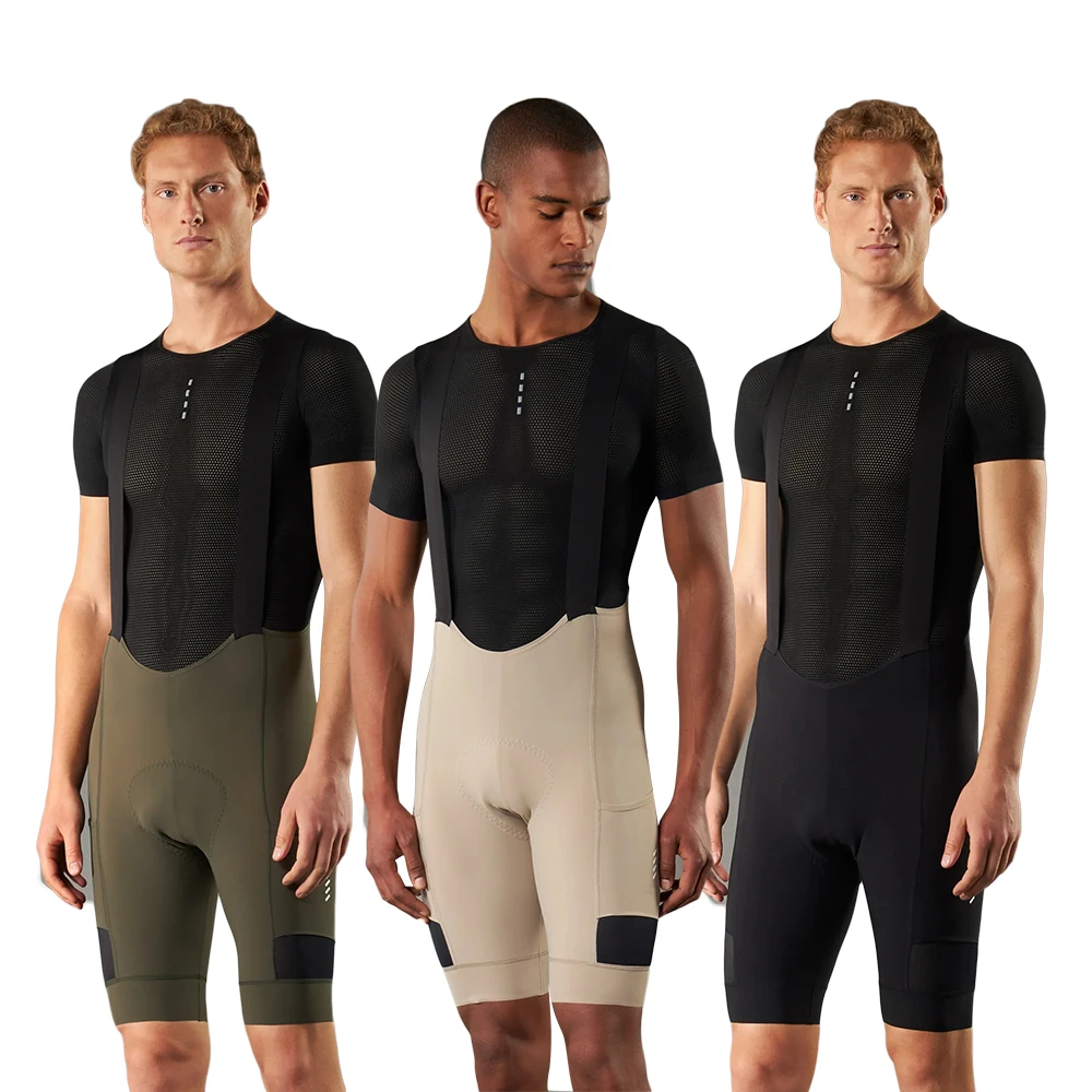 Cycling Bib Shorts Cycling Shorts Cycling Pants Men Breathable Pro Shockproof 3D Sponge Pad 6-8 Hour Ride Laser-cut 5cm Italy MITI