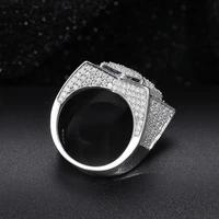 Fine Jewelry VVS1 With Certificate Moissanite Star Rings For Men 925 Sterling Silver Moissanite Rings Hip Hop Jewelry - Image 4