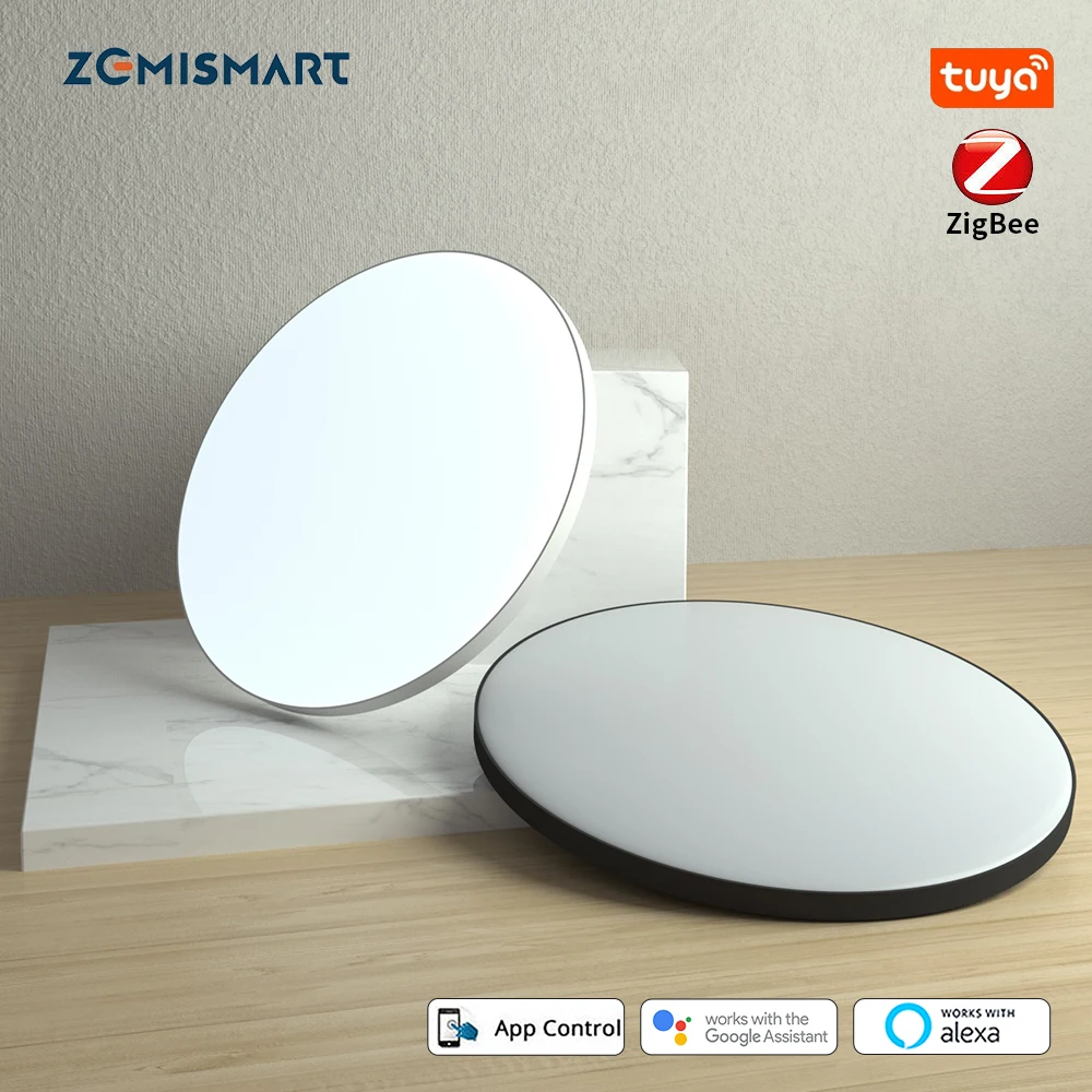 

Zemismart Tuya Zigbee 24W Smart LED Ceiling Light RGBCW Bathroom Lamp Alexa Google Home Homekit Surface Mounting Dimmable Light