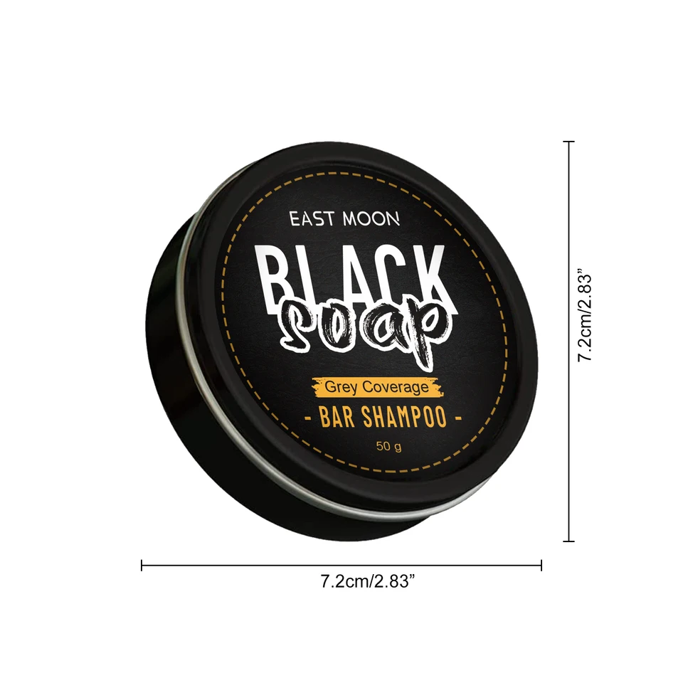 Natural Hair Darkening Shampoo Soap for Gray Coverage