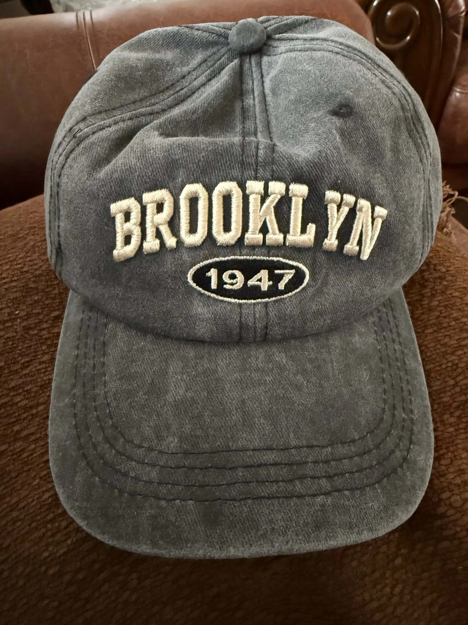 Casquette de baseball rétro Brooklyn – Broderie coton réglable, unisexe, style streetwear été photo review