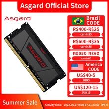 Asgard Laptop Memoria RAM DDR4 8GB 16GB 32GB 2666MHz 3200MHz Sodimm Memoria per Notebook serie A1
