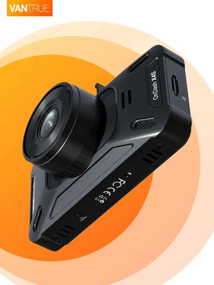 Vantrue X4S Duo 4K+1080P Front and Rear Dash Cam, Dual 5G WiFi Dash Camera  with Free APP, 24Hrs Parking Mode, Super Night Vision