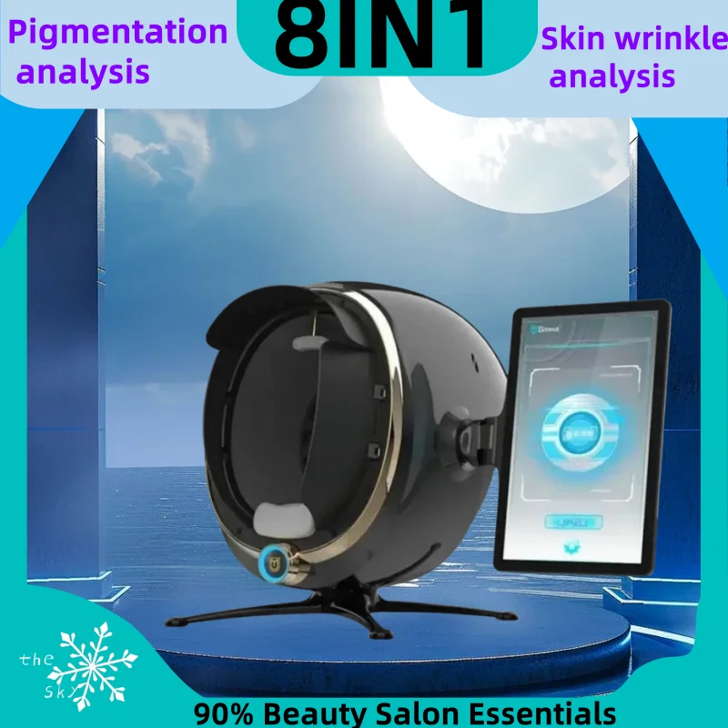 Multi-language 8 Spectrum Facial Wifi SmartMirror Scanner 3d Facial Skin Analyzer Machine Digital Skin Beauty Analyzer Tester Facial Skin Analyzer