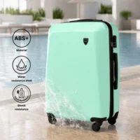 Ensemble de 4 valises rigides en ABS + PLOVER (28 "/24"/20 "/18") – Bagages de voyage durables |   Roues 360° |   Verrouillage cryptographique |   Cabine, grande et moyenne, diverses couleurs 5