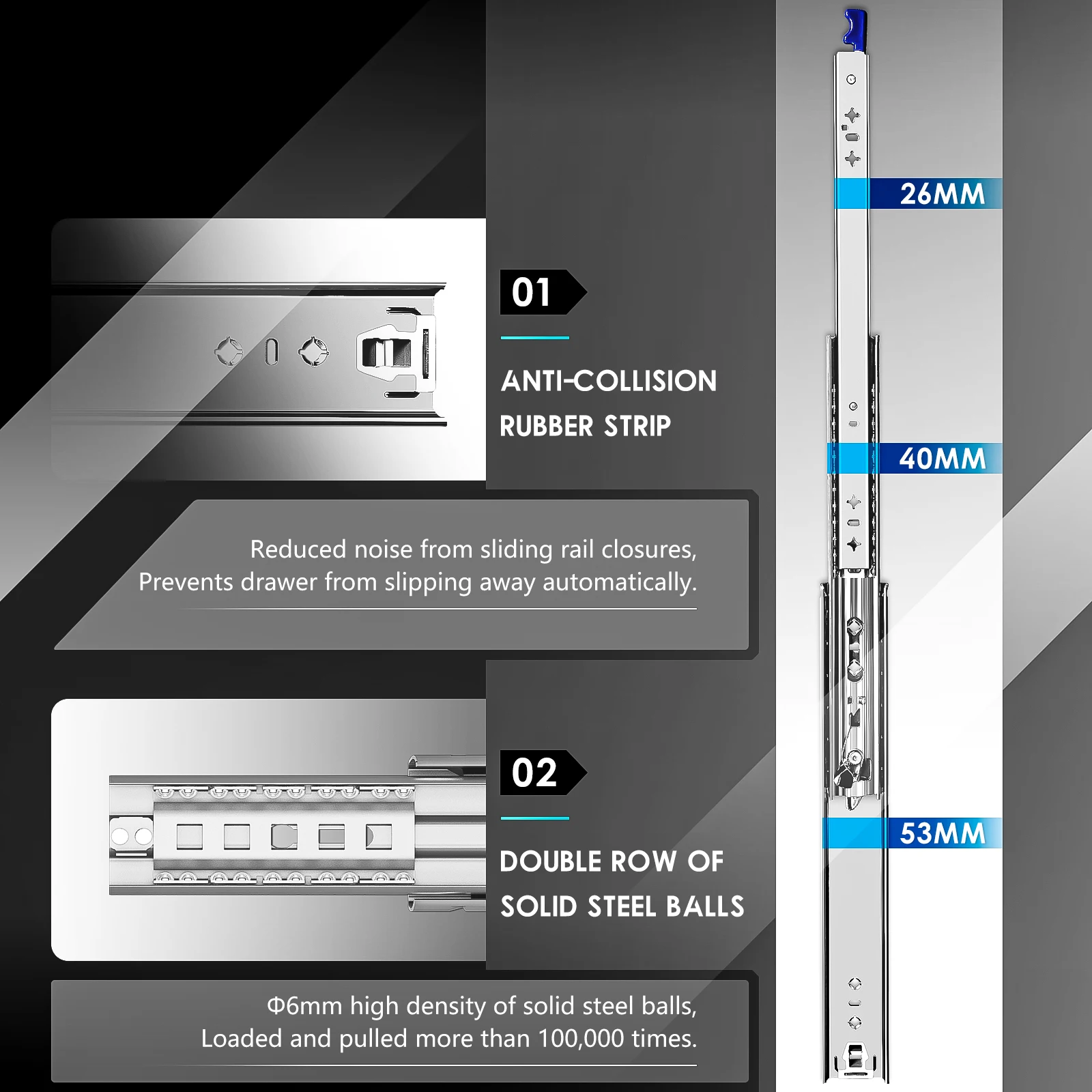 Drawer Slides or Glides. 8 to 60. Shop Wholesale at OVIS