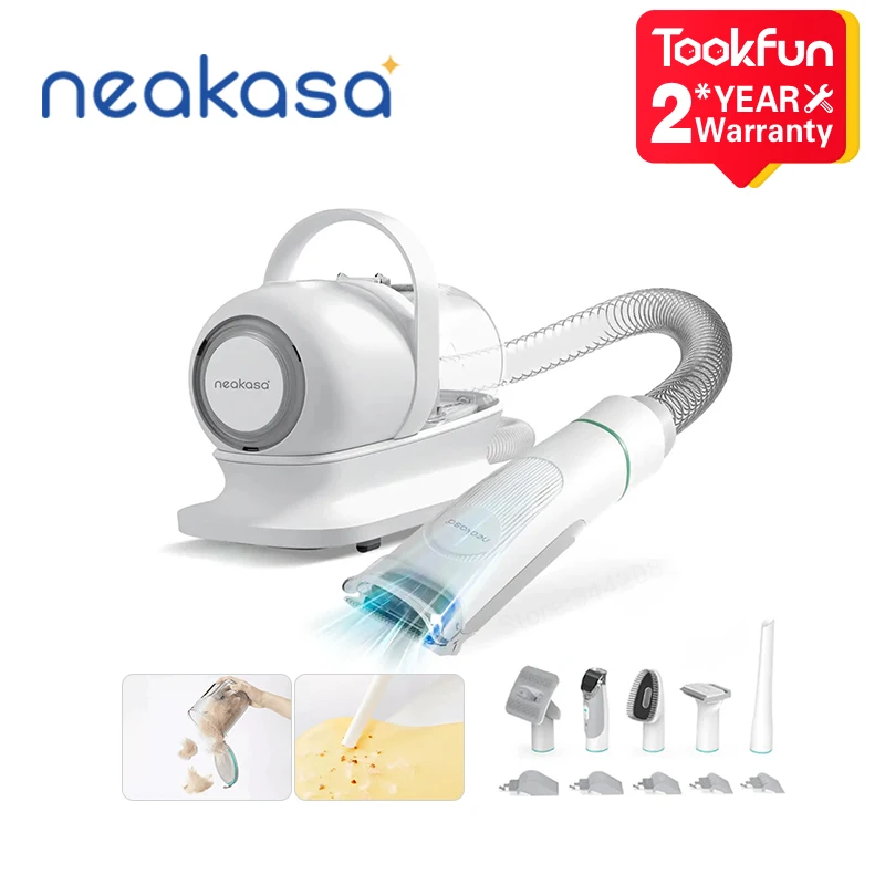 NeakasaNeabotP1Pro5InOnePetGroomingVacuumKitForDogsCats