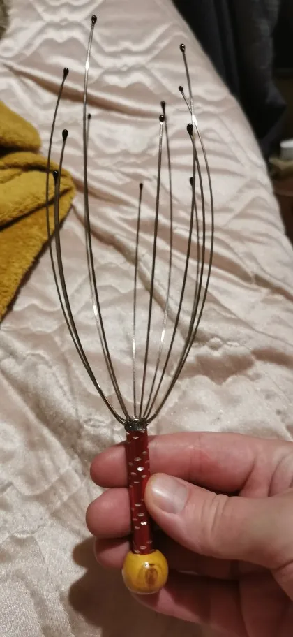 Holzgriff Octopus Kopf massage gerät Kratzer Kopfhaut Entspannung Entlastung Körper massage gerät Kratzer entlastet Spannung Gesundheits wesen Werkzeuge photo review