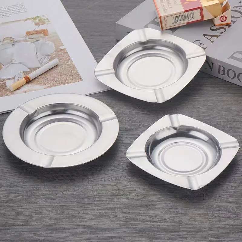 Stainless Steel Ashtray Metal Cigarette Ash Tray Promotion Gift 3