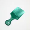 1 Piece Wide Teeth Brush Pick Comb Fork Hairbrush Insert Hair Pick Comb Plastic Gear Comb For Curly Afro Hair Styling Tools 5