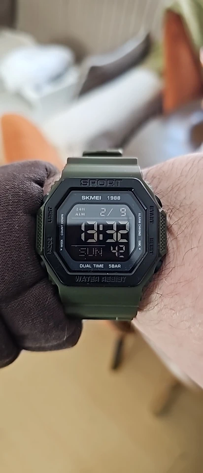 SKMEI 1988 Digital Sport Watch for Men - LED, Waterproof photo review